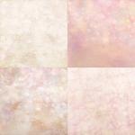 Pink Bokeh - Set Of 4 Mini Gallery Wrapped Canvas..