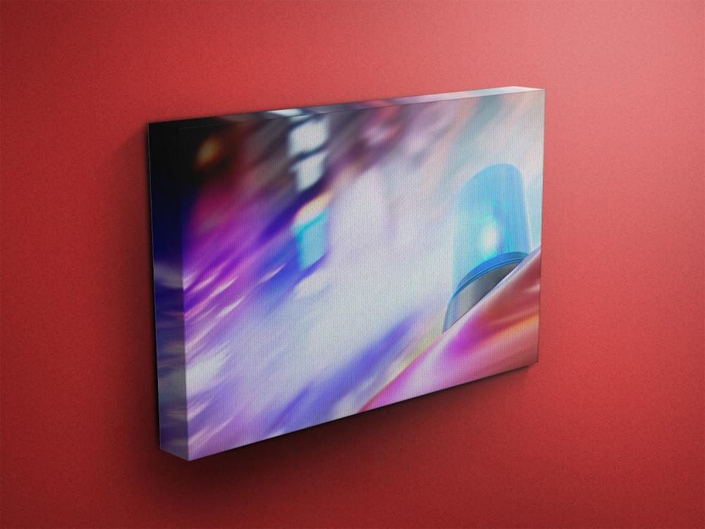 Flashing Emergency Vehicle Light - Fine Art Photograph On Gallery Wrapped Canvas - 16x12" & More