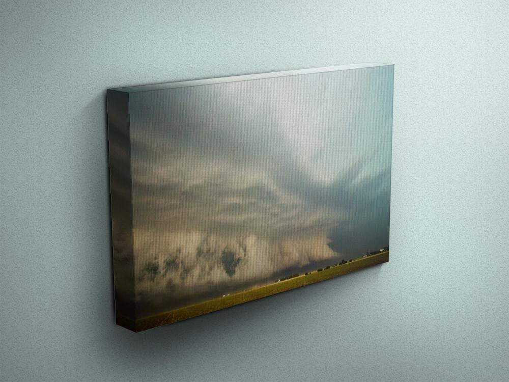 Thunderstorm In Kansas - Fine Art Photograph On Gallery Wrapped Canvas - 16x12" & More