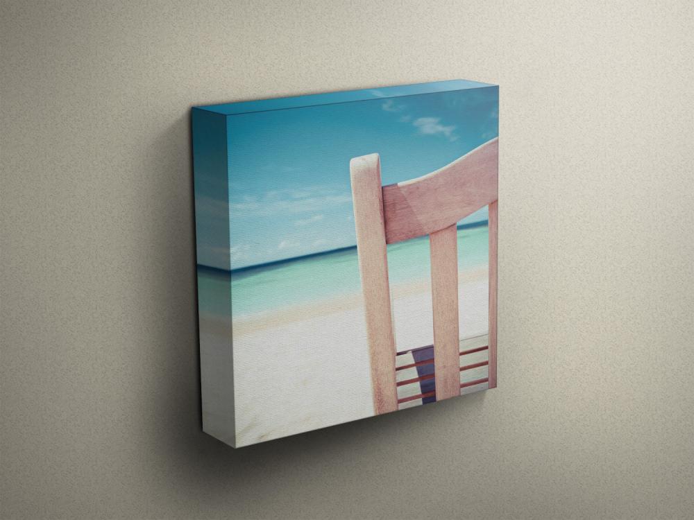 Beach Chair View - Fine Art Photograph On Gallery Wrapped Canvas - 16x12" & More