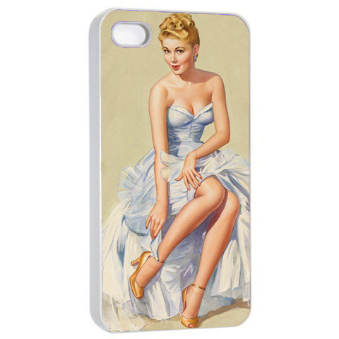 Retro Pinup Pretty Girl - Hard Cover Case For Iphone 4, 4s & More