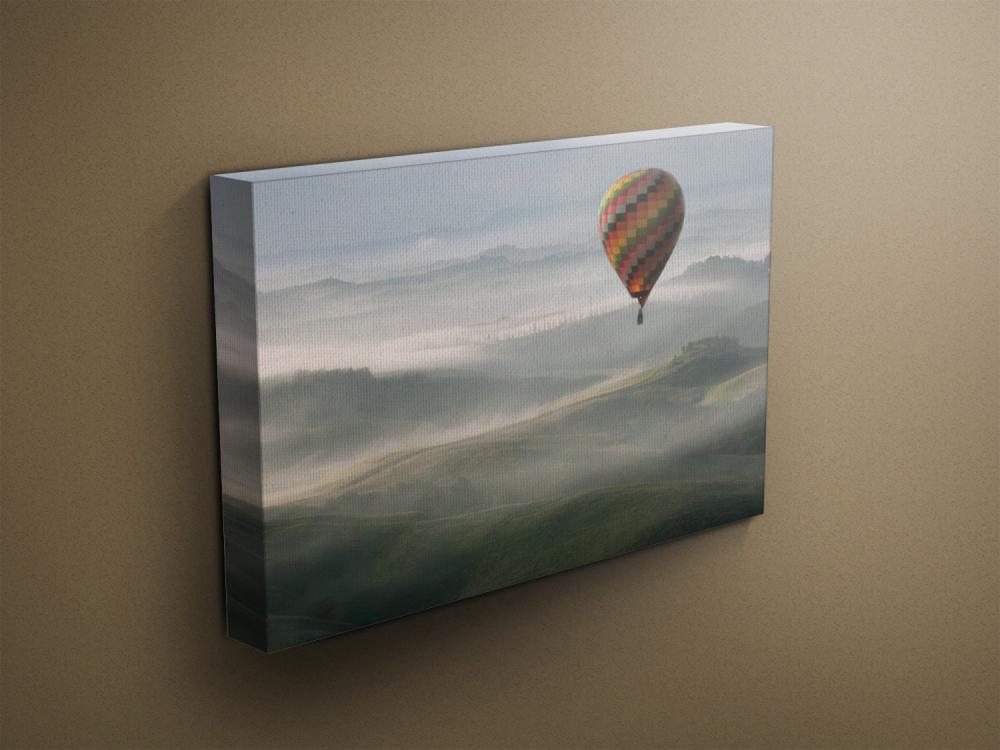 Air Balloon Over Tuscany - Fine Art Photograph On Gallery Wrapped Canvas - 16x12" & More